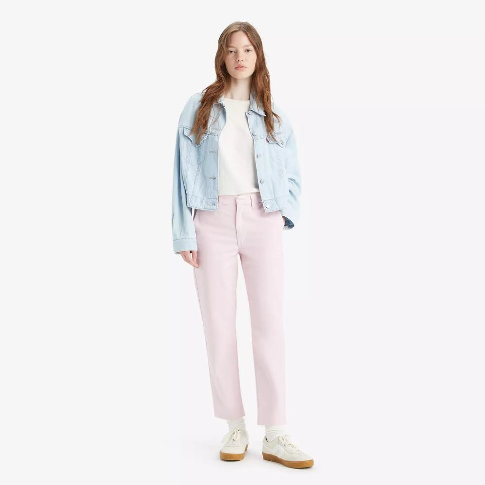 Levis Essential Chino Pants Womens Pink